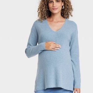 Essential Maternity V-Neck Sweater | Isabel Maternity by Ingrid & Isabel - XS